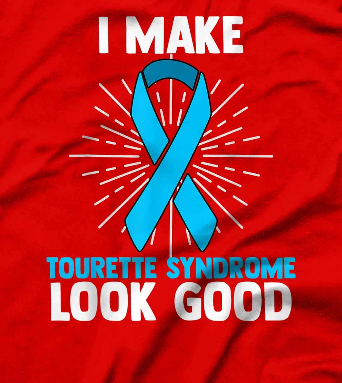 Tourette Syndrome Disorder TS Teal Awareness Ribbon T-Shirt, Women T-Shirt