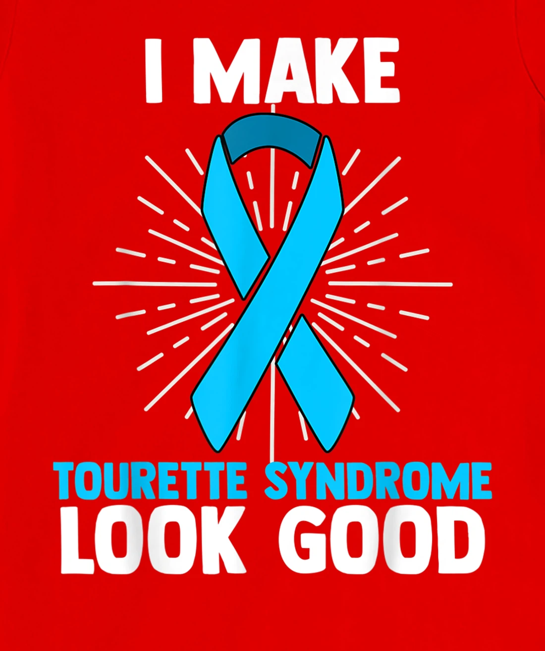 Tourette Syndrome Disorder TS Teal Awareness Ribbon T-Shirt, Women T-Shirt