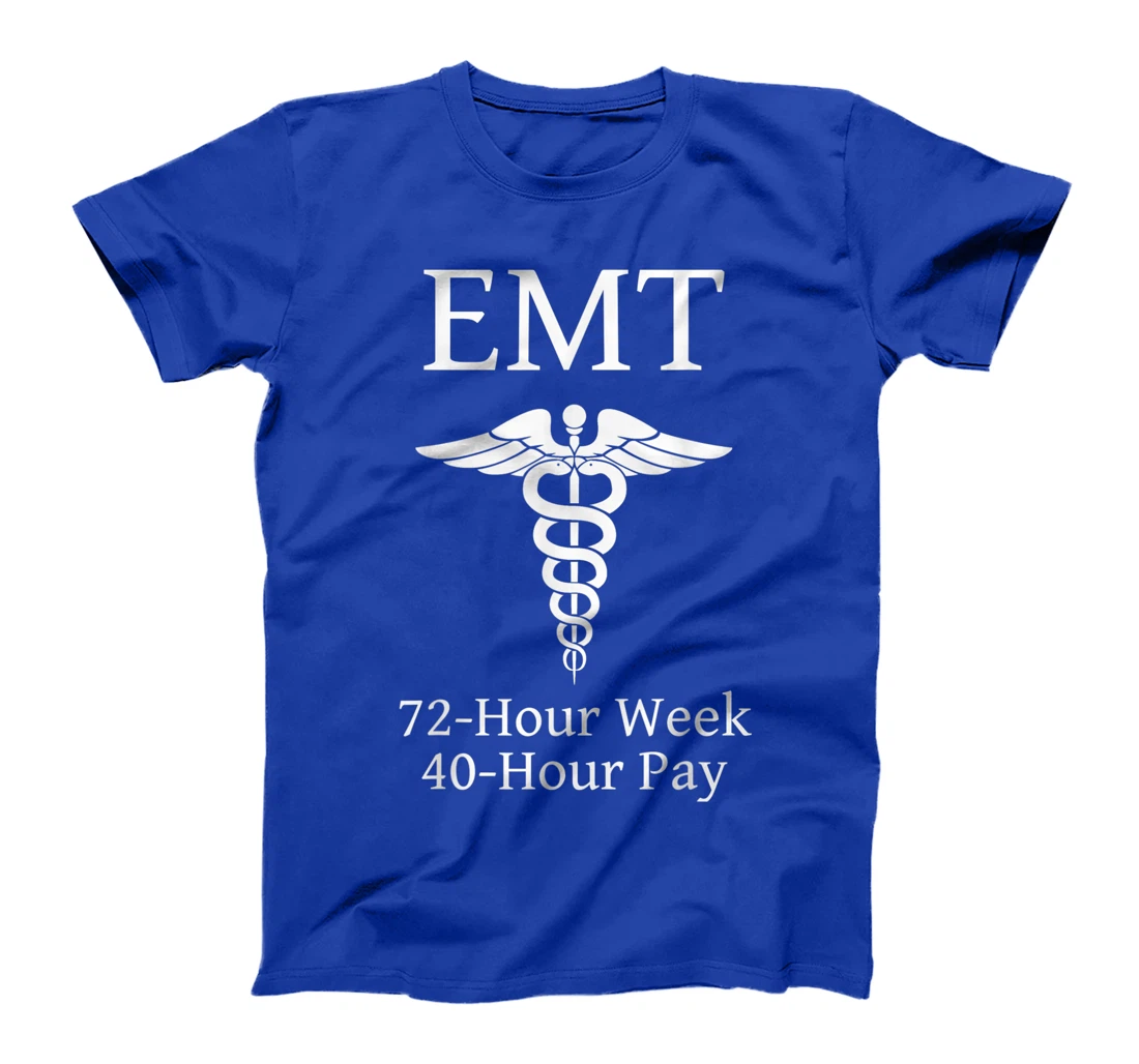 Overworked Emergency Medical Technician - Funny EMT T-Shirt, Kid T-Shirt and Women T-Shirt