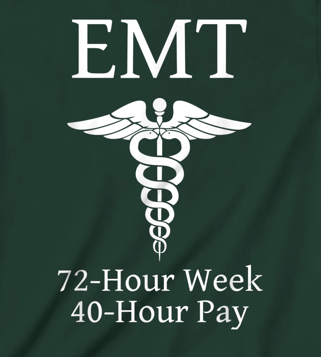 Overworked Emergency Medical Technician - Funny EMT T-Shirt, Kid T-Shirt and Women T-Shirt