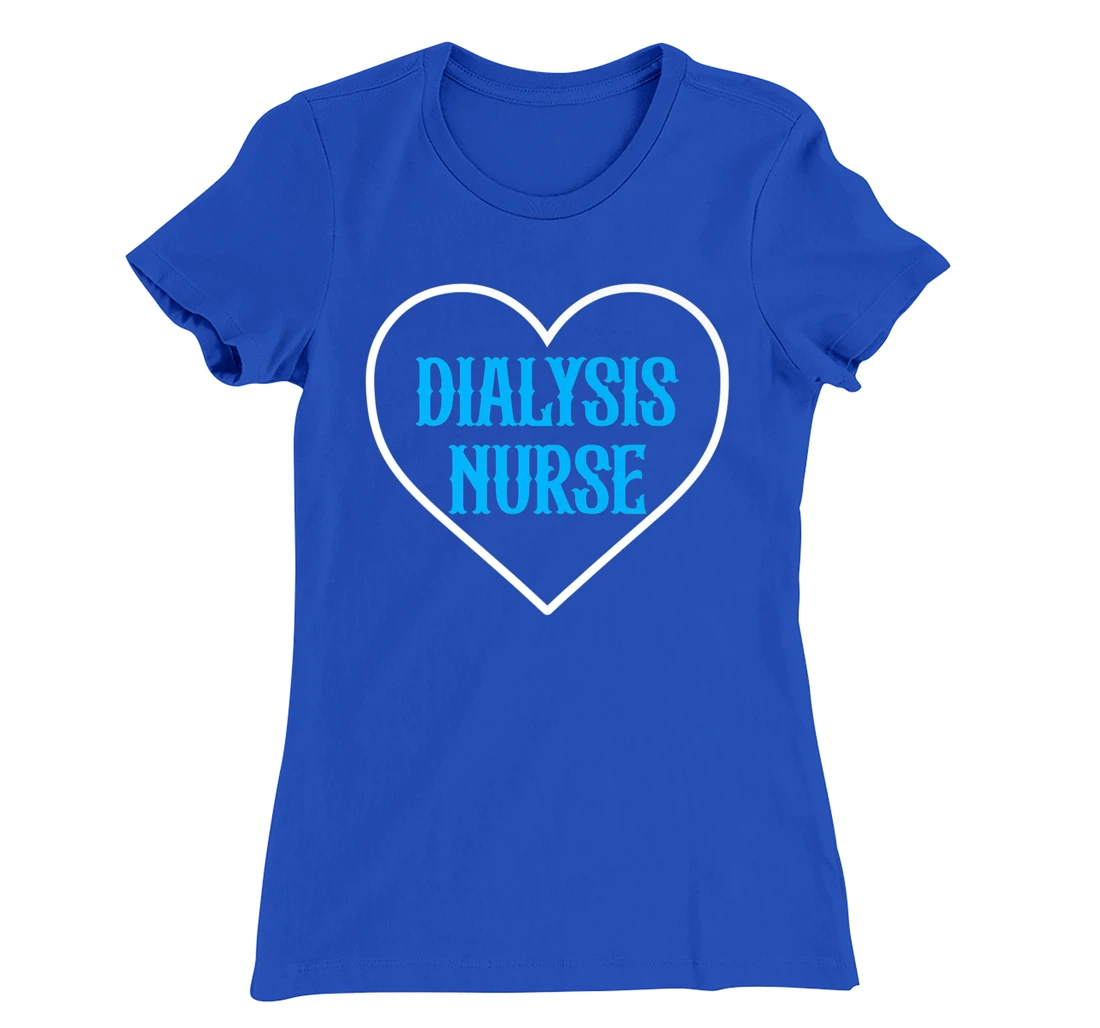 Proud Dialysis Nurse Heart Wordcloud Nursing Healthcare T-Shirt, Women T-Shirt