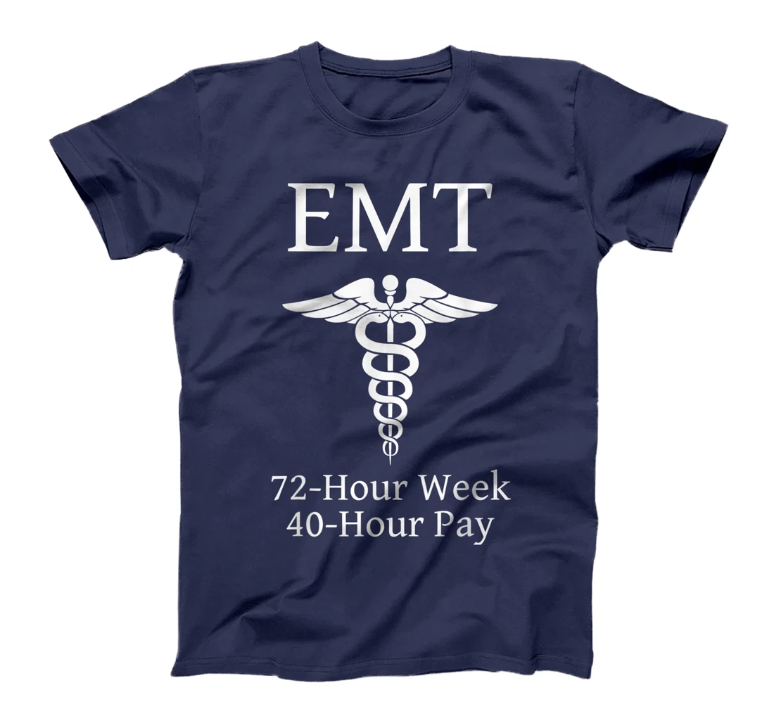 Overworked Emergency Medical Technician - Funny EMT T-Shirt, Kid T-Shirt and Women T-Shirt
