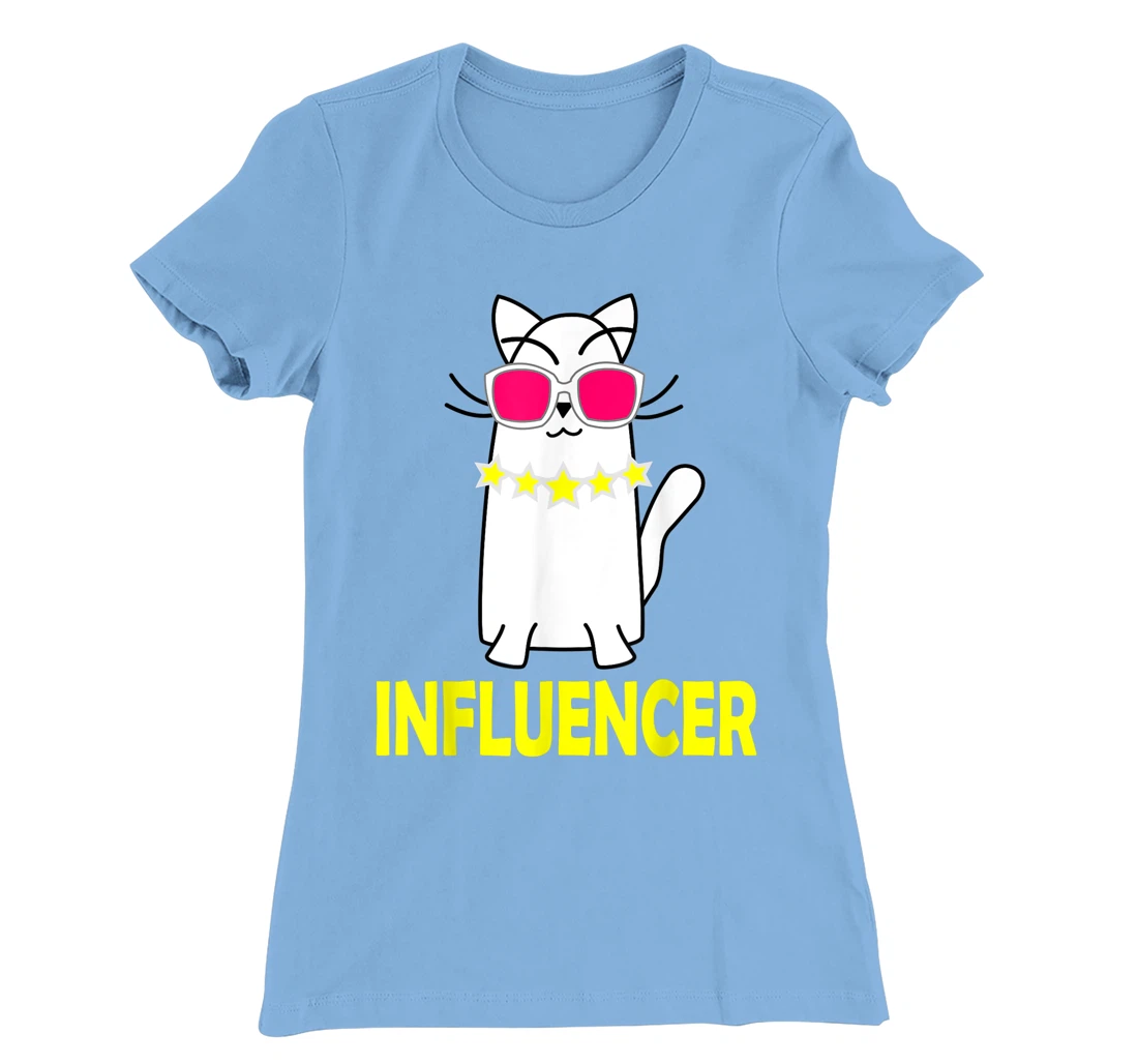 Womens Funny Celebrity Cat Wearing Glasses for Cat LoversE T-Shirt, Kid T-Shirt and Women T-Shirt