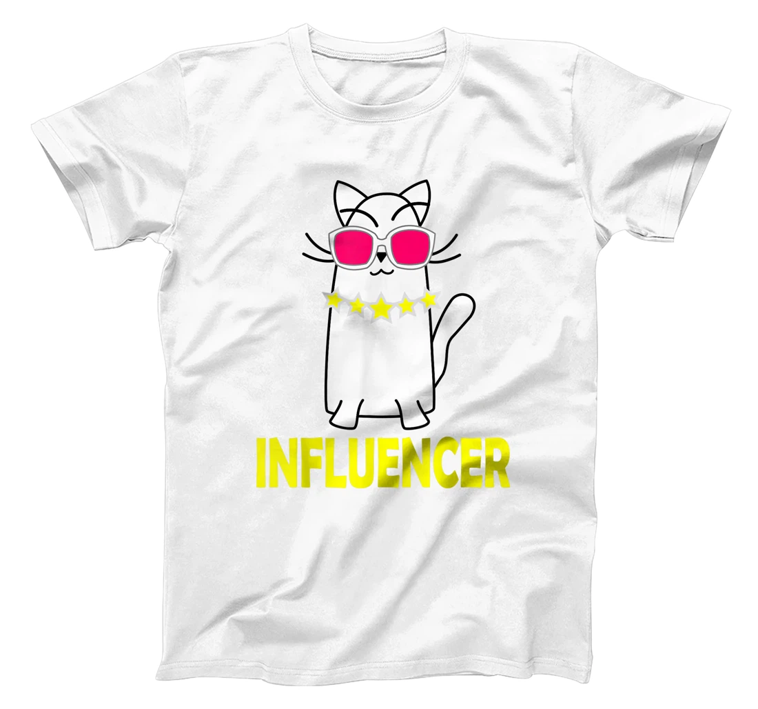 Womens Funny Celebrity Cat Wearing Glasses for Cat LoversE T-Shirt, Kid T-Shirt and Women T-Shirt
