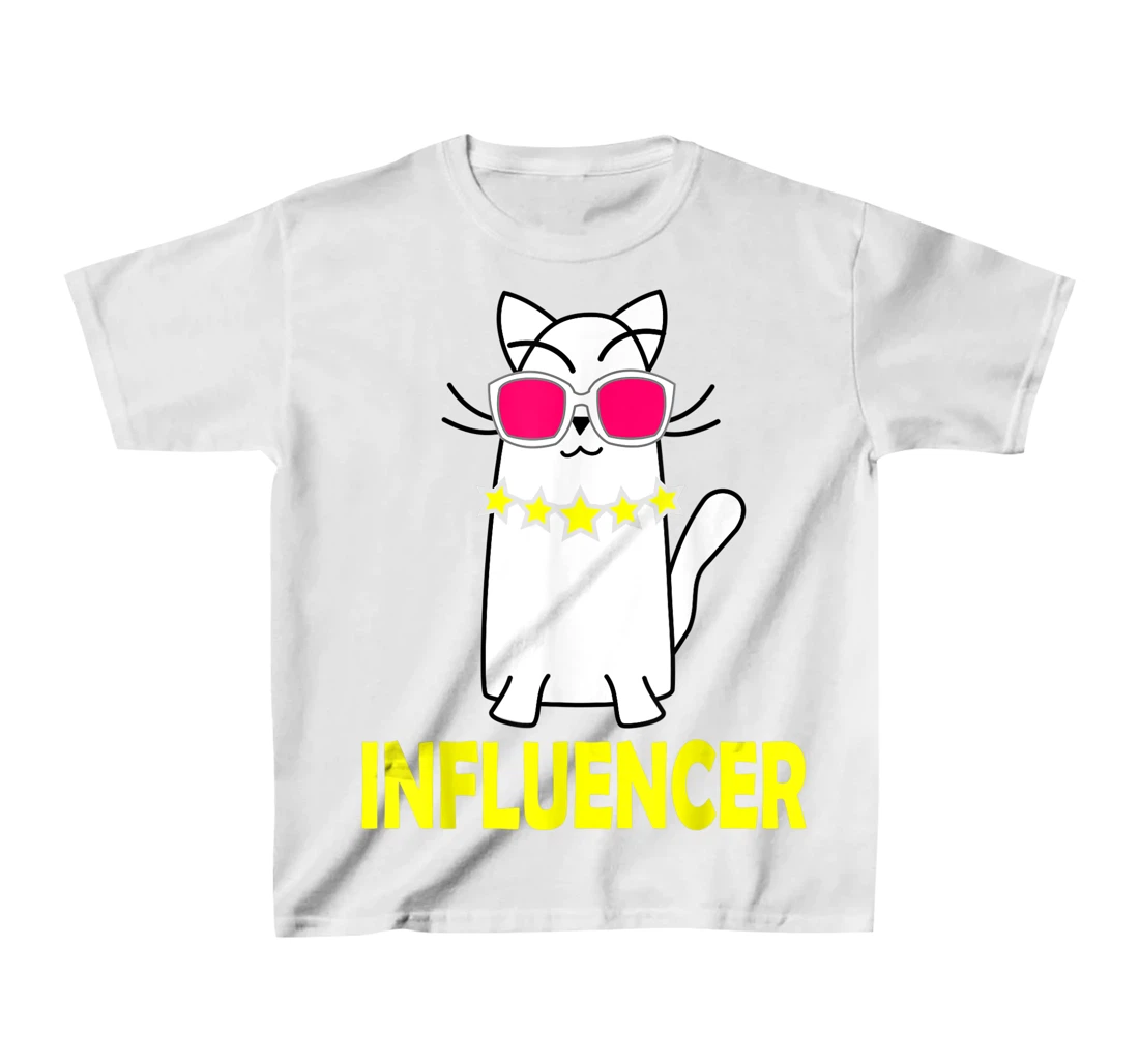 Womens Funny Celebrity Cat Wearing Glasses for Cat LoversE T-Shirt, Kid T-Shirt and Women T-Shirt