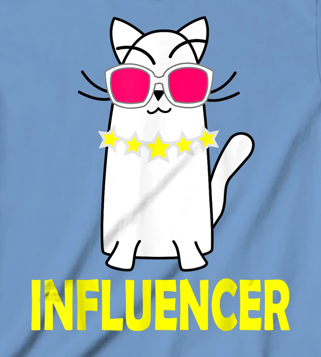 Womens Funny Celebrity Cat Wearing Glasses for Cat LoversE T-Shirt, Kid T-Shirt and Women T-Shirt