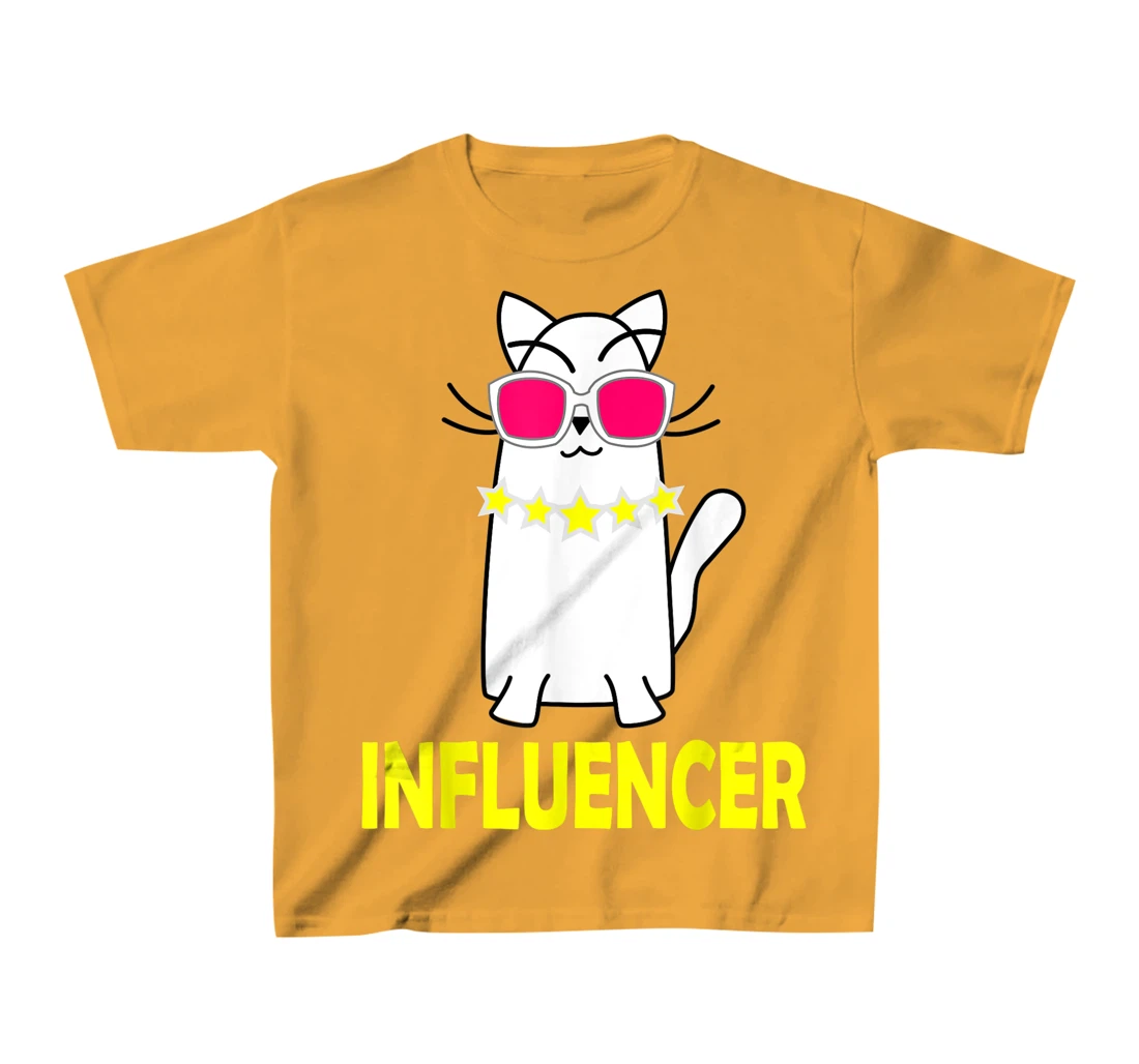 Womens Funny Celebrity Cat Wearing Glasses for Cat LoversE T-Shirt, Kid T-Shirt and Women T-Shirt