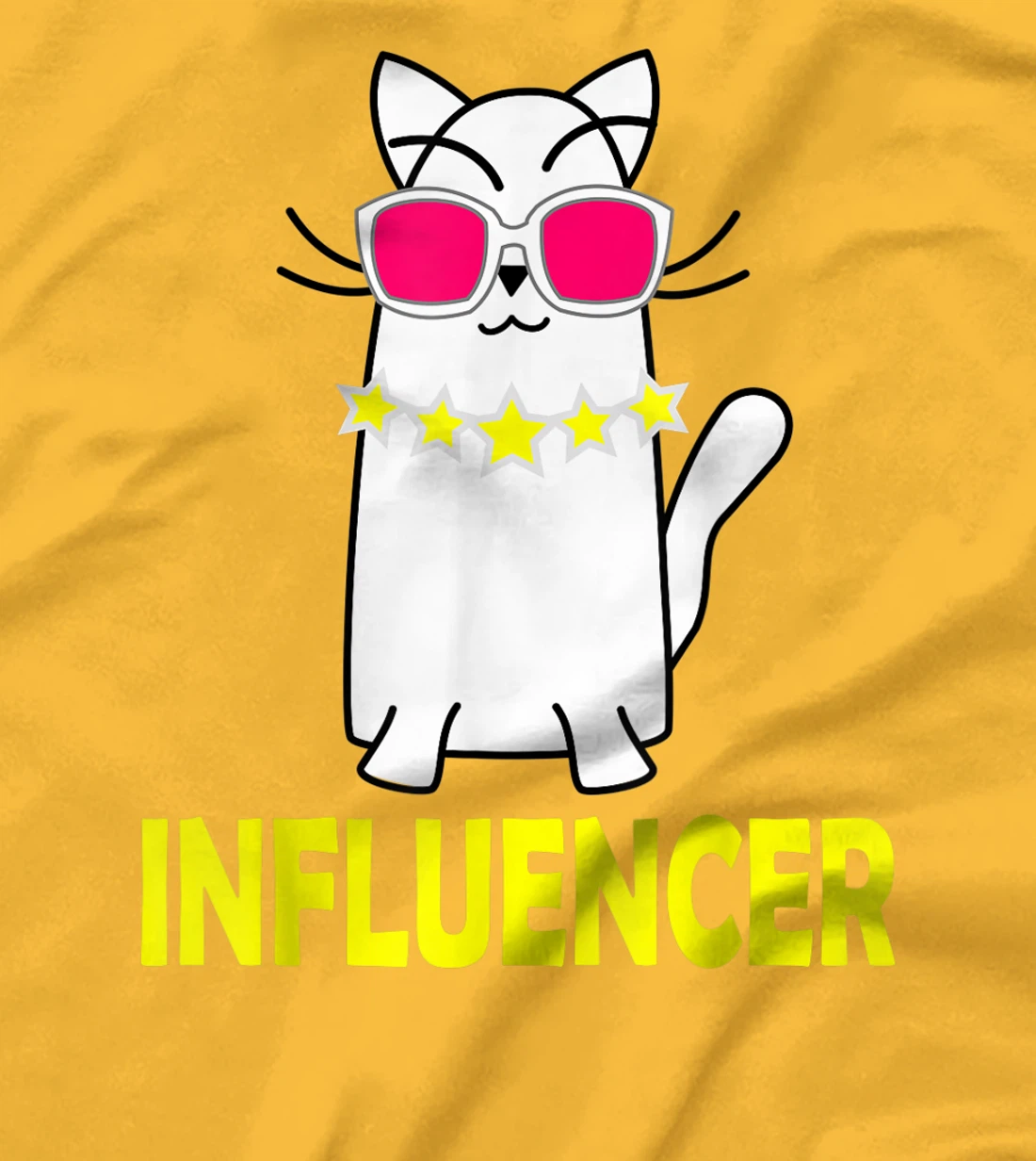 Womens Funny Celebrity Cat Wearing Glasses for Cat LoversE T-Shirt, Kid T-Shirt and Women T-Shirt