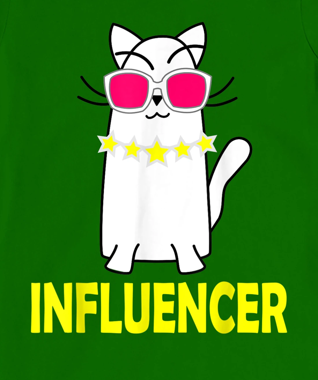 Womens Funny Celebrity Cat Wearing Glasses for Cat LoversE T-Shirt, Kid T-Shirt and Women T-Shirt