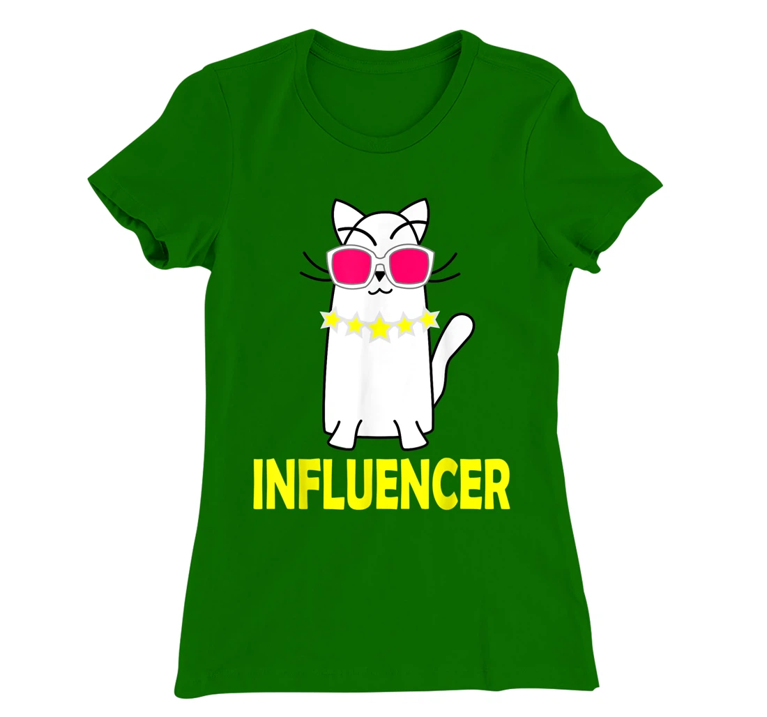 Womens Funny Celebrity Cat Wearing Glasses for Cat LoversE T-Shirt, Kid T-Shirt and Women T-Shirt