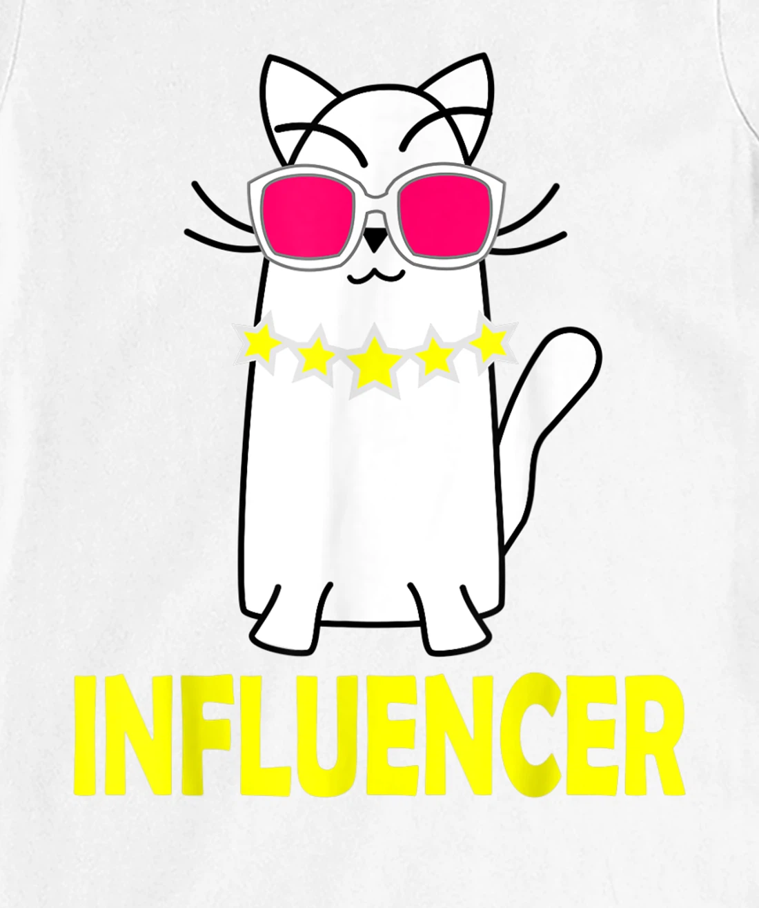 Womens Funny Celebrity Cat Wearing Glasses for Cat LoversE T-Shirt, Kid T-Shirt and Women T-Shirt