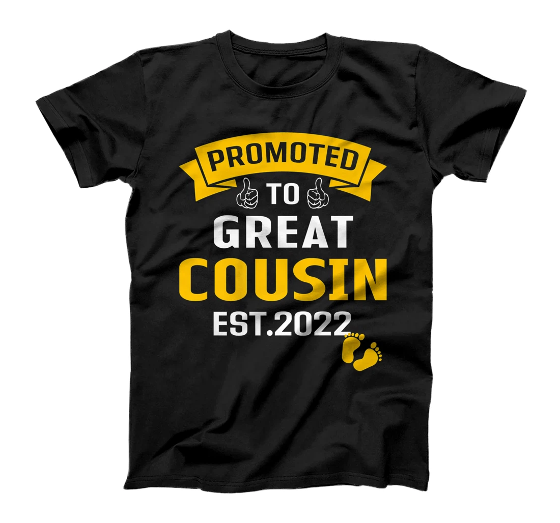 Vintage Promoted To Great Big Cousin Est 2022 Funny T-Shirt, Kid T-Shirt and Women T-Shirt