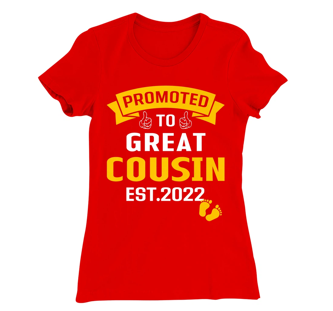 Vintage Promoted To Great Big Cousin Est 2022 Funny T-Shirt, Kid T-Shirt and Women T-Shirt