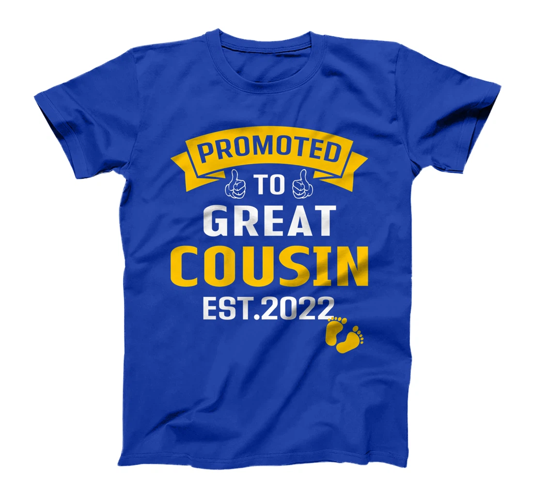 Vintage Promoted To Great Big Cousin Est 2022 Funny T-Shirt, Kid T-Shirt and Women T-Shirt