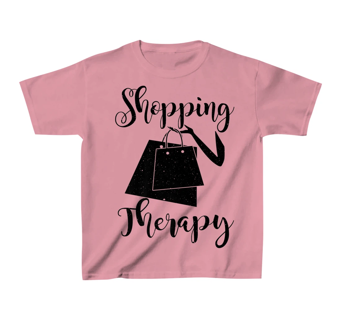 Womens Shopping Therapy - Funny Shopper T-Shirt, Kid T-Shirt and Women T-Shirt