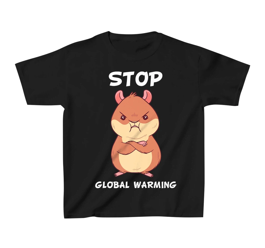 Climate change global heating CO2 ecosystem evil hamster T-Shirt, Kid T-Shirt and Women T-Shirt