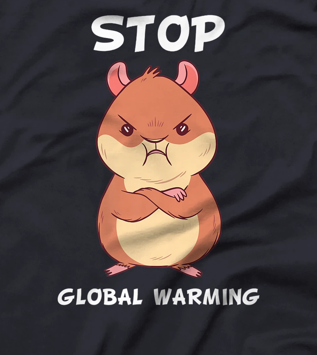 Climate change global heating CO2 ecosystem evil hamster T-Shirt, Kid T-Shirt and Women T-Shirt