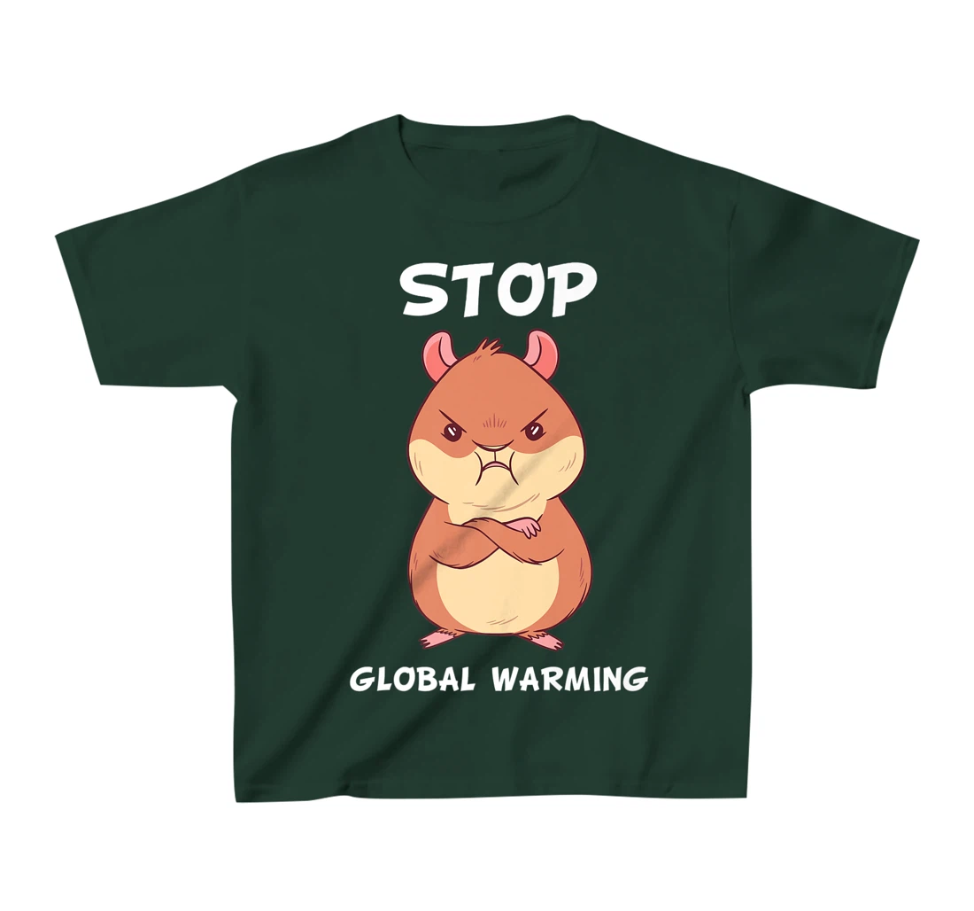 Climate change global heating CO2 ecosystem evil hamster T-Shirt, Kid T-Shirt and Women T-Shirt