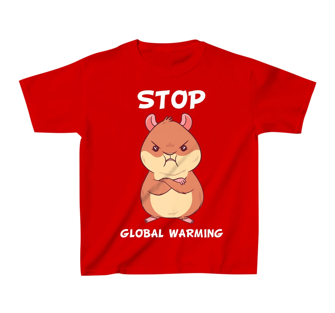 Climate change global heating CO2 ecosystem evil hamster T-Shirt, Kid T-Shirt and Women T-Shirt