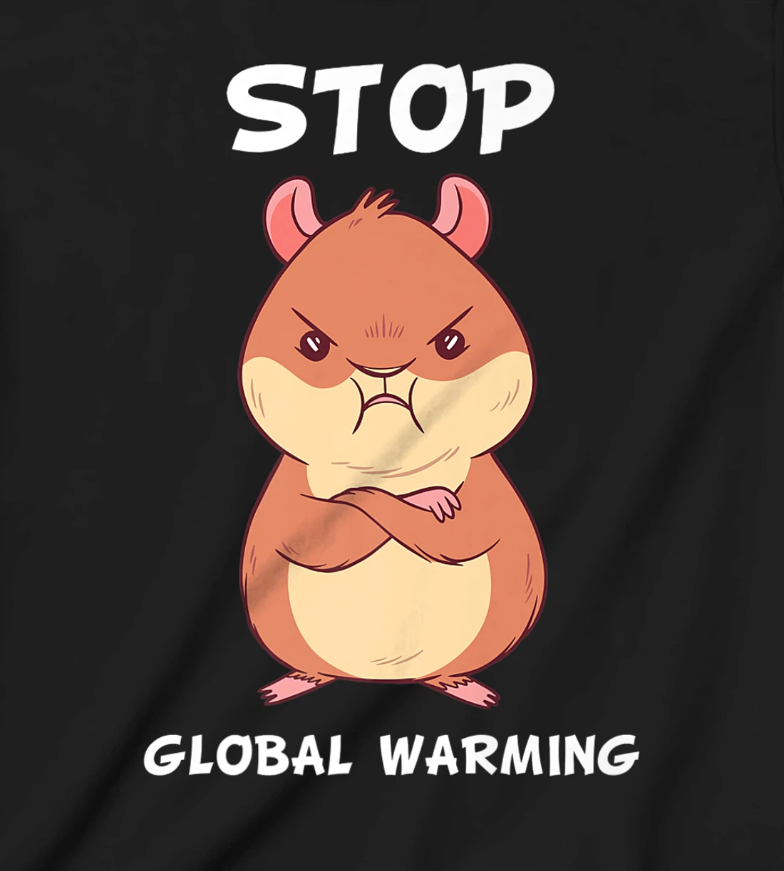 Climate change global heating CO2 ecosystem evil hamster T-Shirt, Kid T-Shirt and Women T-Shirt