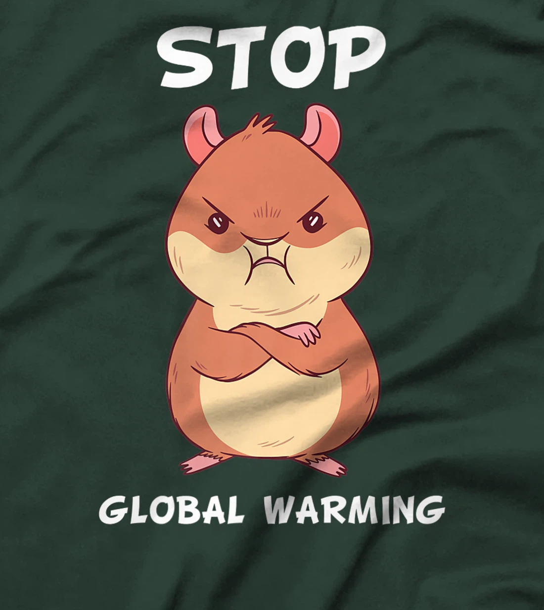 Climate change global heating CO2 ecosystem evil hamster T-Shirt, Kid T-Shirt and Women T-Shirt