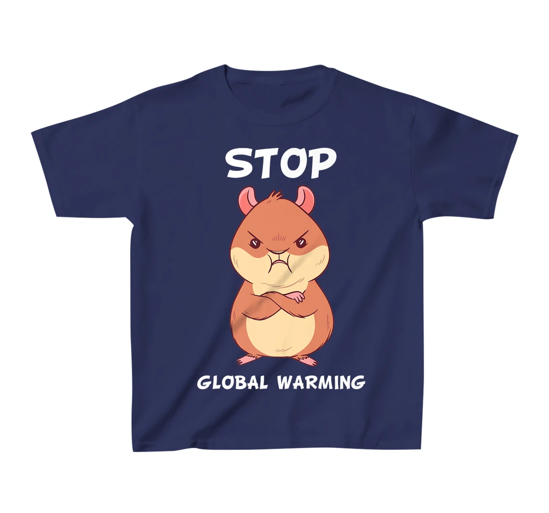 Climate change global heating CO2 ecosystem evil hamster T-Shirt, Kid T-Shirt and Women T-Shirt