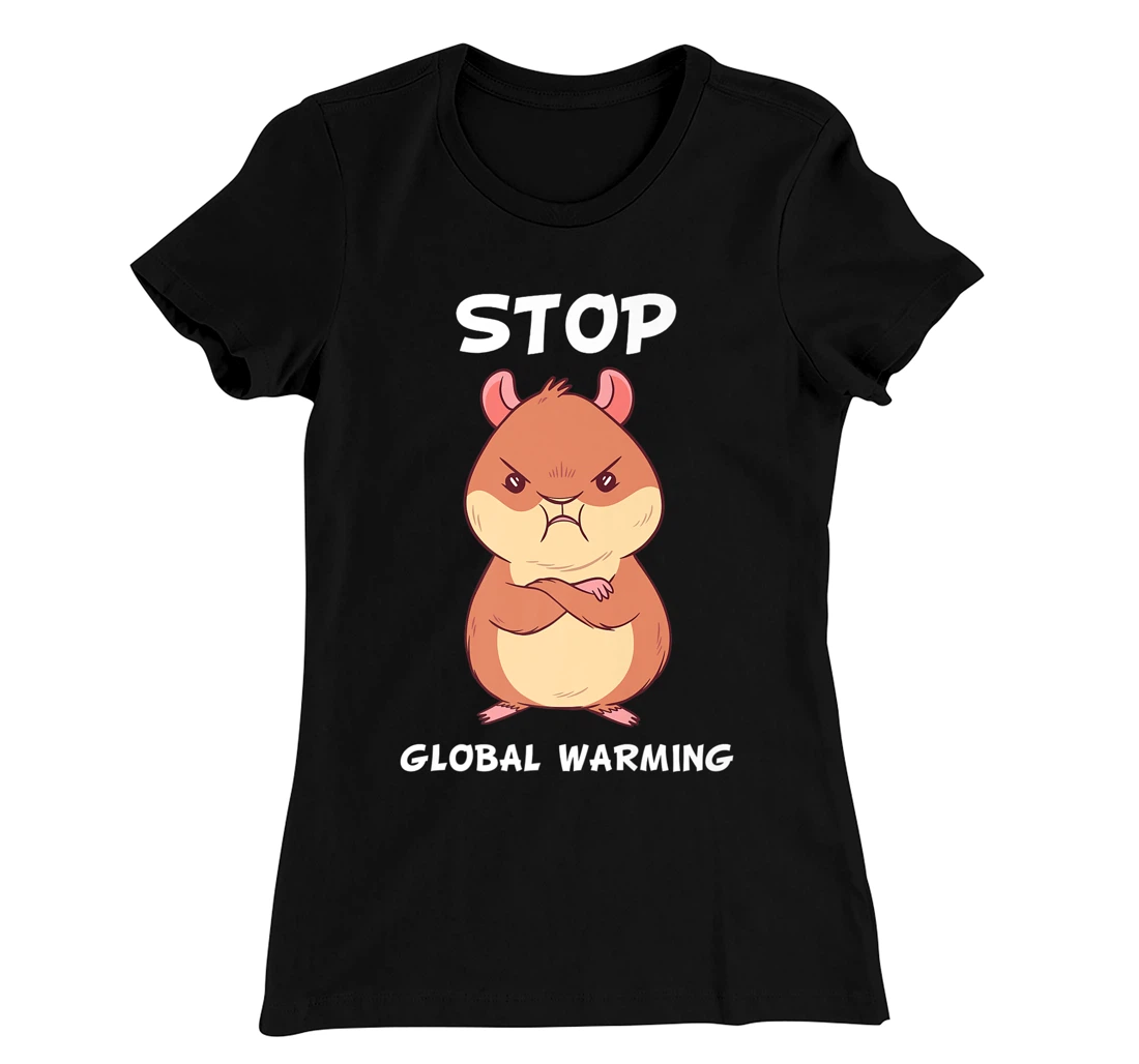 Climate change global heating CO2 ecosystem evil hamster T-Shirt, Kid T-Shirt and Women T-Shirt