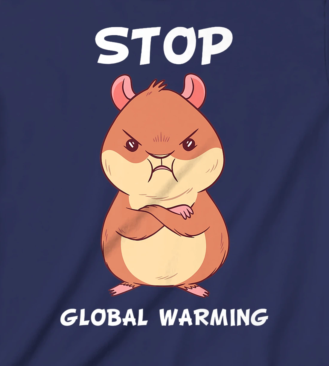 Climate change global heating CO2 ecosystem evil hamster T-Shirt, Kid T-Shirt and Women T-Shirt