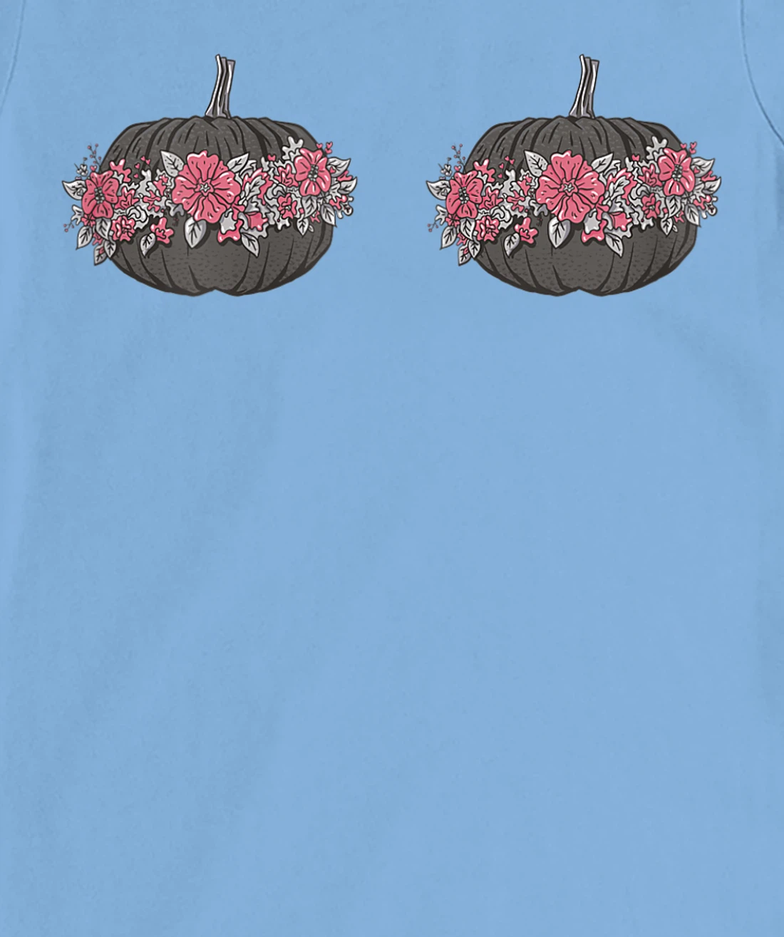 Womens Breast Cancer Awareness In October We Wear Pink Pumpkin T-Shirt, Women T-Shirt