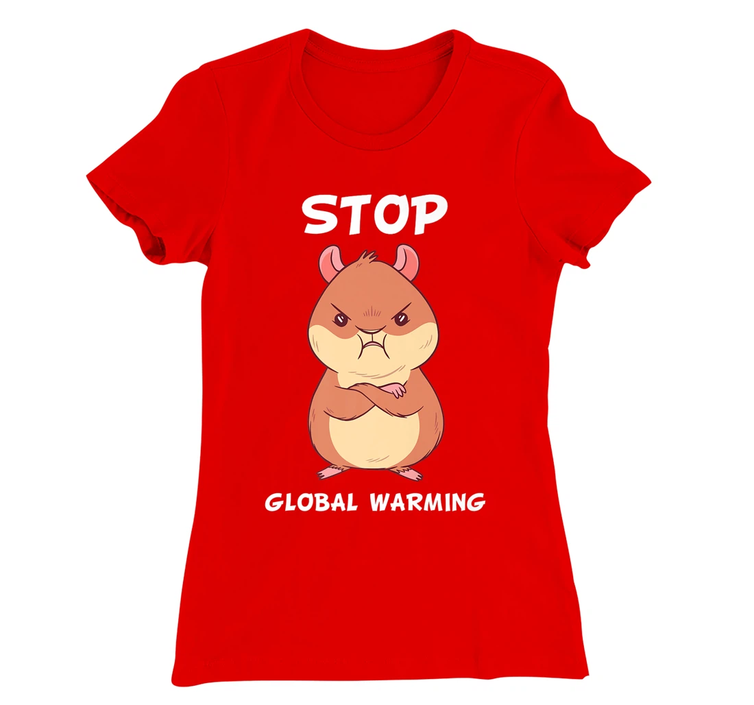 Climate change global heating CO2 ecosystem evil hamster T-Shirt, Kid T-Shirt and Women T-Shirt