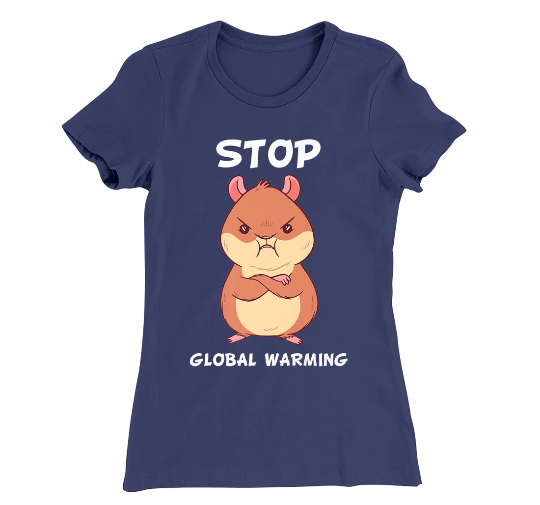 Climate change global heating CO2 ecosystem evil hamster T-Shirt, Kid T-Shirt and Women T-Shirt