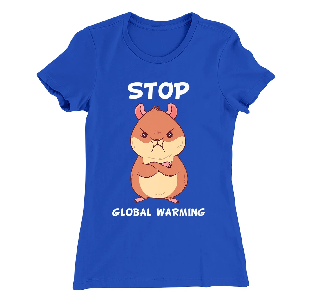 Climate change global heating CO2 ecosystem evil hamster T-Shirt, Kid T-Shirt and Women T-Shirt