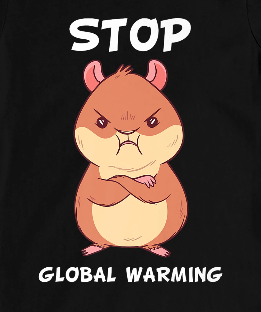 Climate change global heating CO2 ecosystem evil hamster T-Shirt, Kid T-Shirt and Women T-Shirt