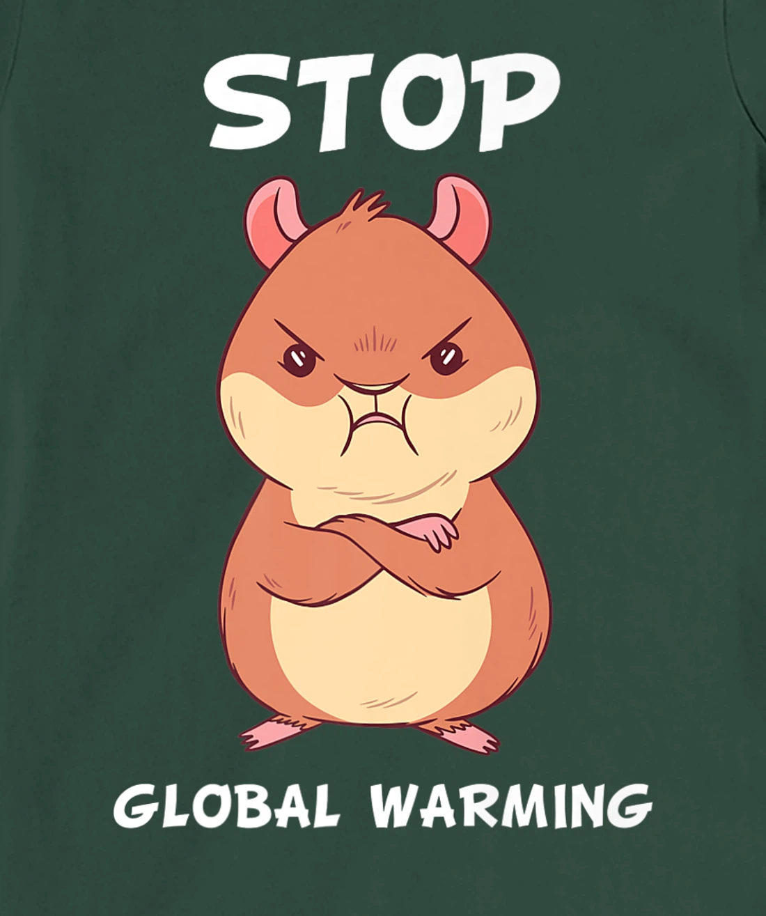 Climate change global heating CO2 ecosystem evil hamster T-Shirt, Kid T-Shirt and Women T-Shirt