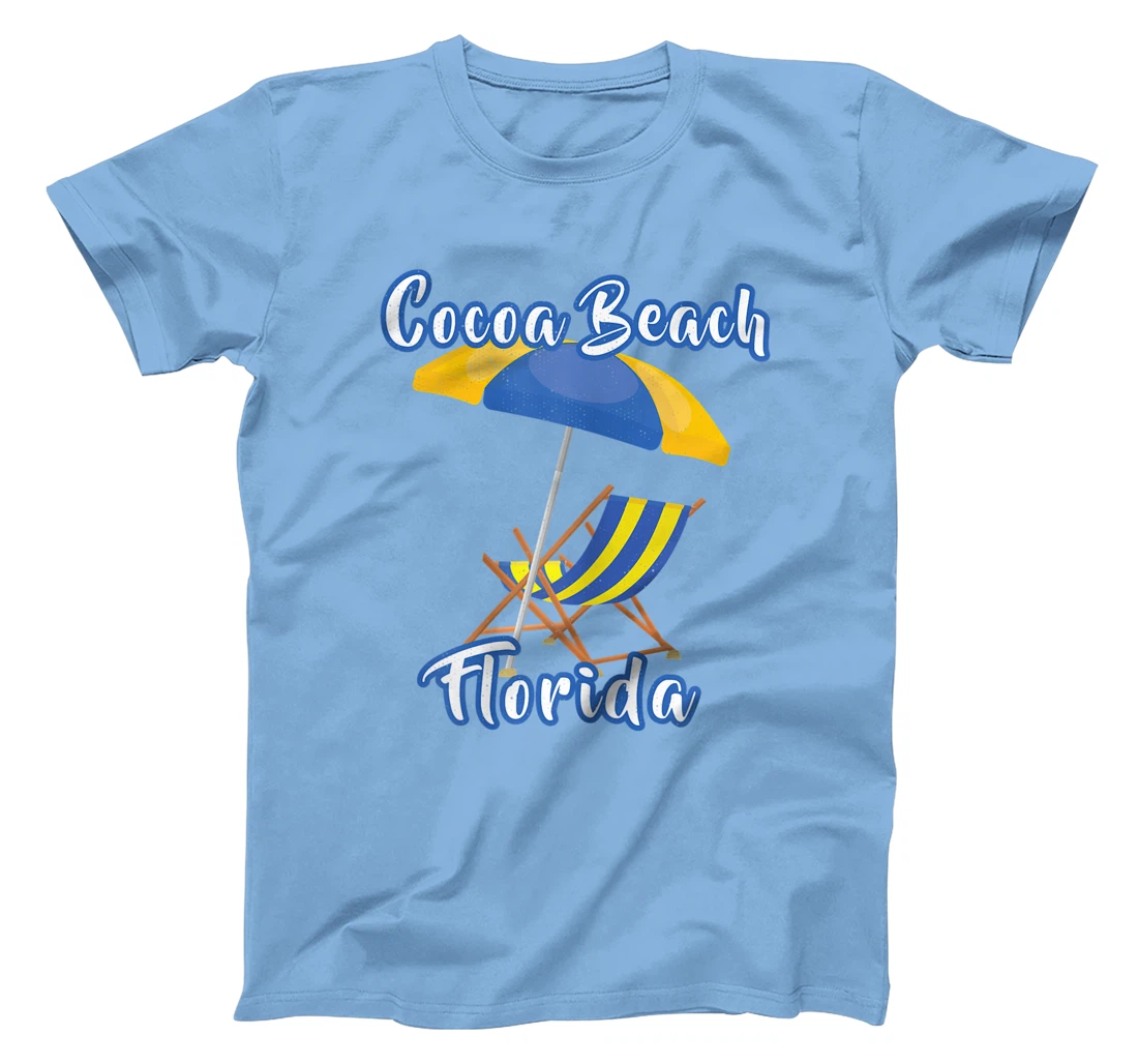 Womens Distressed Cocoa Beach Florida Summer Vacation Beach Chair T-Shirt, Kid T-Shirt and Women T-Shirt