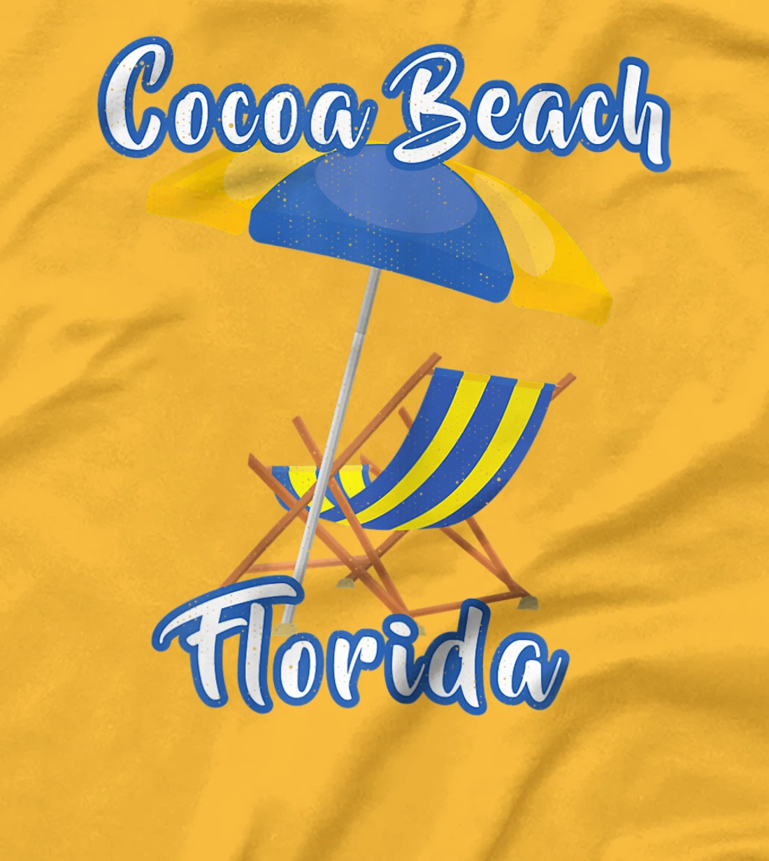 Womens Distressed Cocoa Beach Florida Summer Vacation Beach Chair T-Shirt, Kid T-Shirt and Women T-Shirt