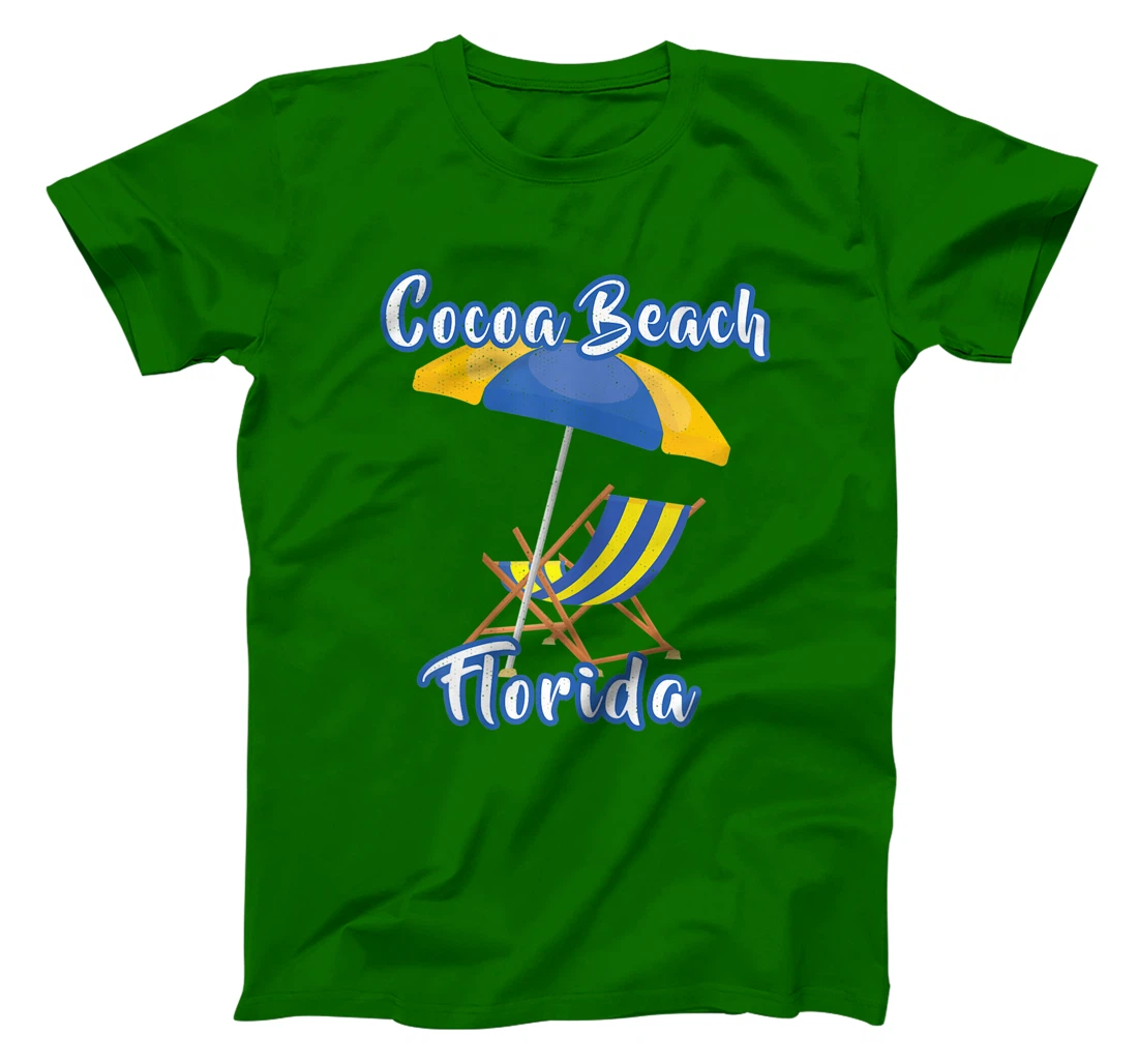Womens Distressed Cocoa Beach Florida Summer Vacation Beach Chair T-Shirt, Kid T-Shirt and Women T-Shirt