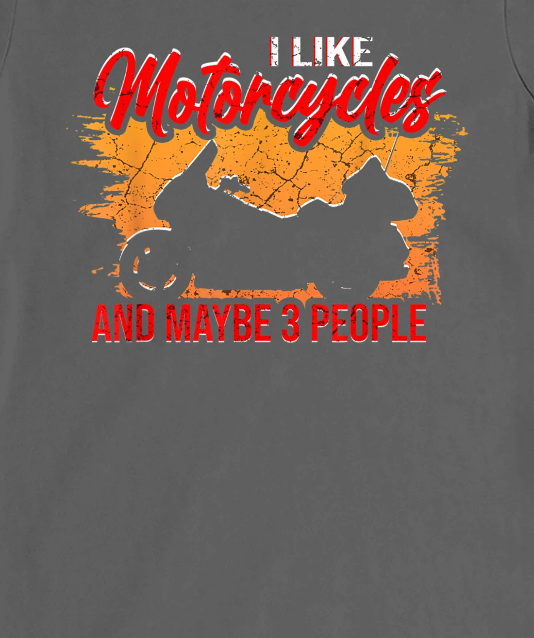 I Like Motorcycles and Maybe 3 People Funny Vintage Biker T-Shirt, Women T-Shirt