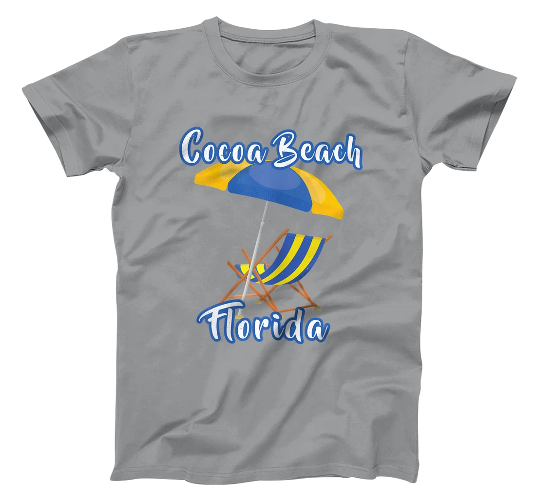 Womens Distressed Cocoa Beach Florida Summer Vacation Beach Chair T-Shirt, Kid T-Shirt and Women T-Shirt