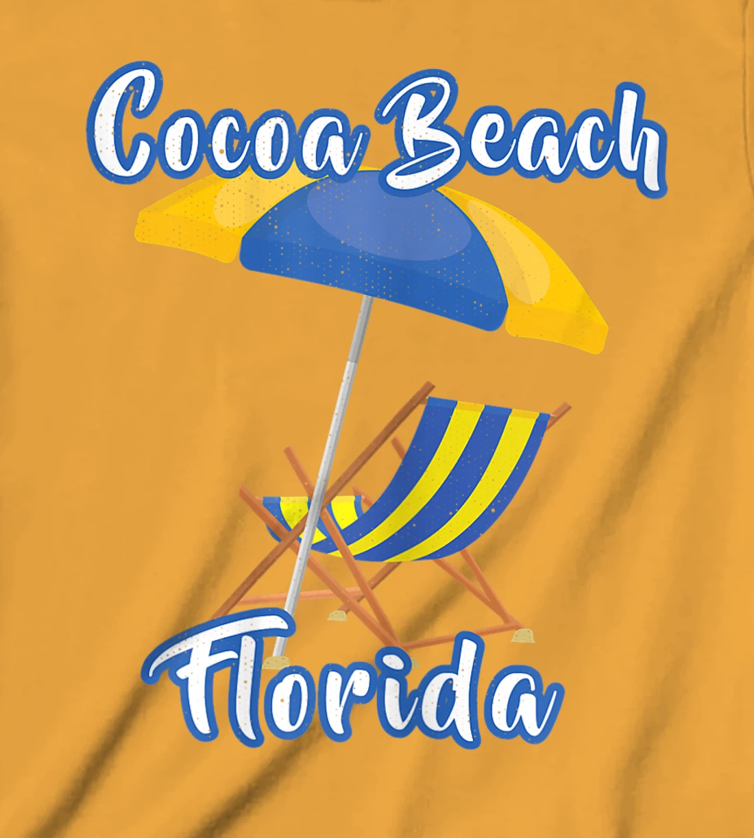 Womens Distressed Cocoa Beach Florida Summer Vacation Beach Chair T-Shirt, Kid T-Shirt and Women T-Shirt