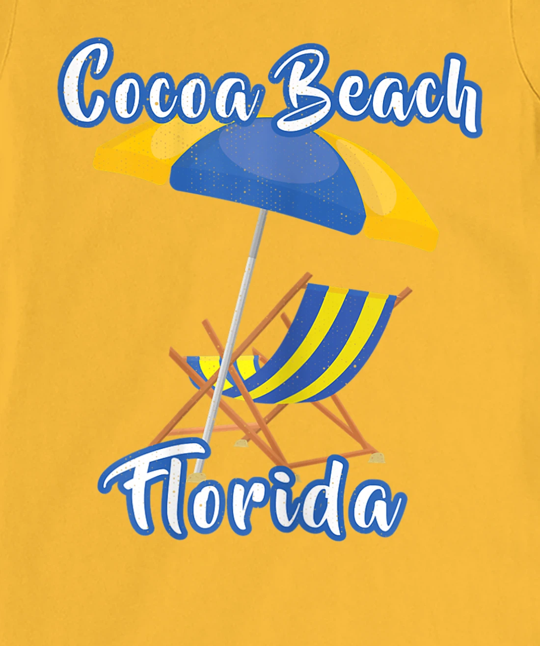 Womens Distressed Cocoa Beach Florida Summer Vacation Beach Chair T-Shirt, Kid T-Shirt and Women T-Shirt
