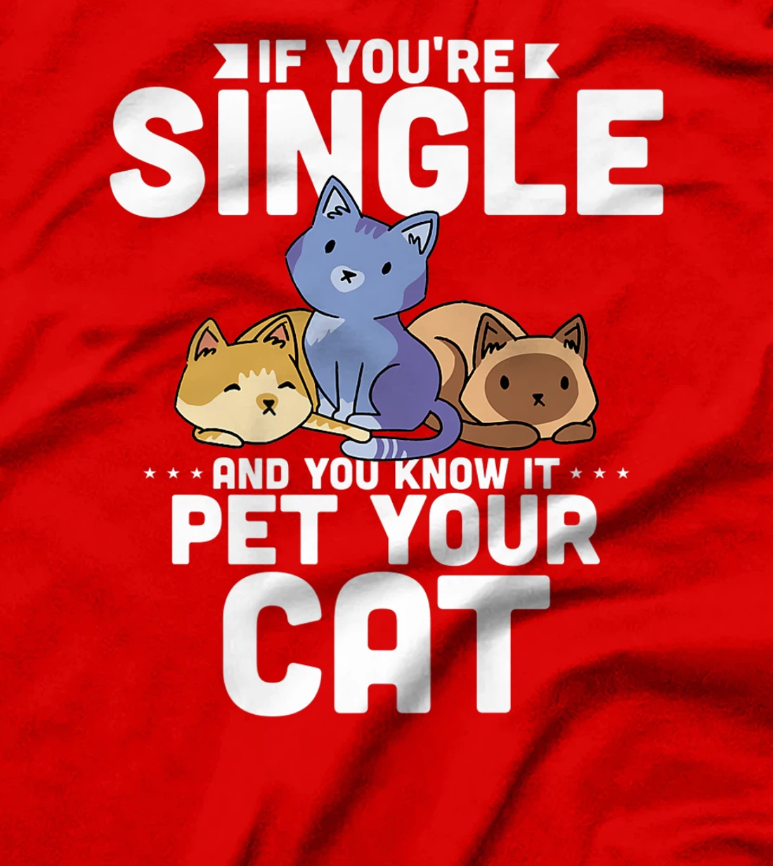 If You're Single And You Know It Pet Your Cat T-Shirt, Women T-Shirt