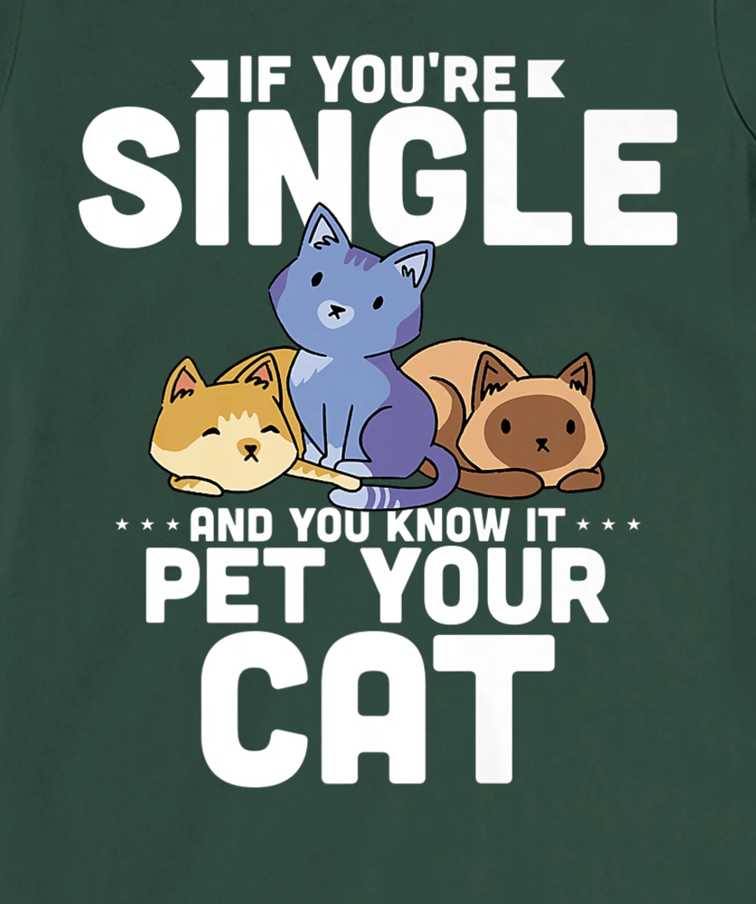 If You're Single And You Know It Pet Your Cat T-Shirt, Women T-Shirt