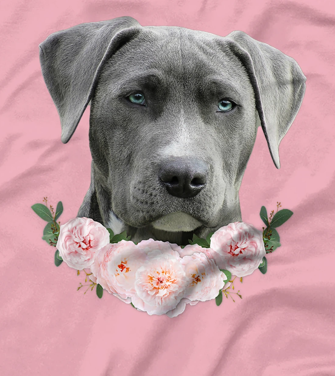 Womens Gray Pit Bull Blue Eye Dog Pitbull Mom Beautiful Pit Bull T-Shirt, Kid T-Shirt and Women T-Shirt