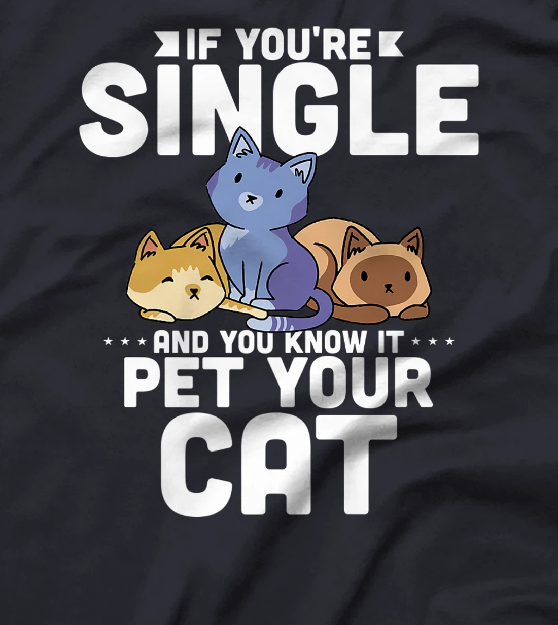 If You're Single And You Know It Pet Your Cat T-Shirt, Women T-Shirt