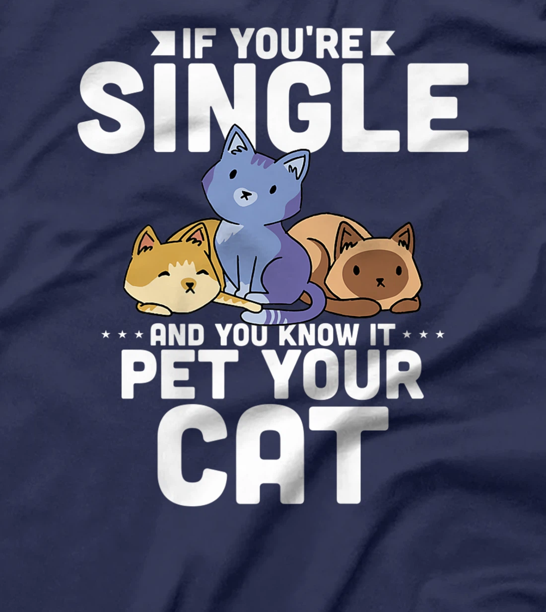 If You're Single And You Know It Pet Your Cat T-Shirt, Women T-Shirt