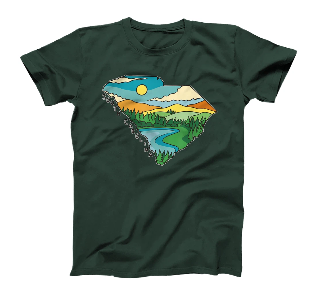 South Carolina Outdoors Retro Nature Lover Graphic T-Shirt, Kid T-Shirt and Women T-Shirt