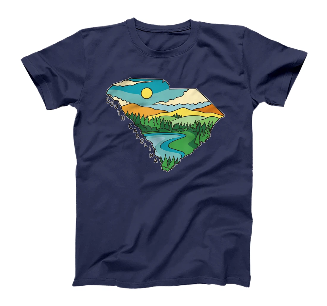 South Carolina Outdoors Retro Nature Lover Graphic T-Shirt, Kid T-Shirt and Women T-Shirt