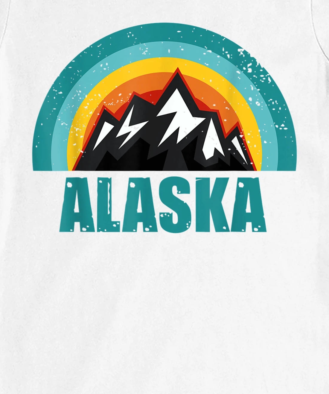 Womens Alaska Retro Sunset Gifts American States T-Shirt, Kid T-Shirt and Women T-Shirt