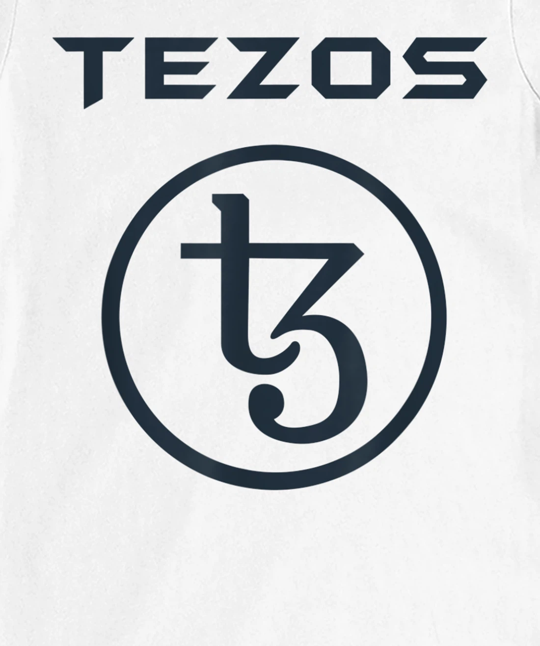 TEZOS XTZ Crypto Token Blockchain HODL distressed Dark logo T-Shirt, Women T-Shirt
